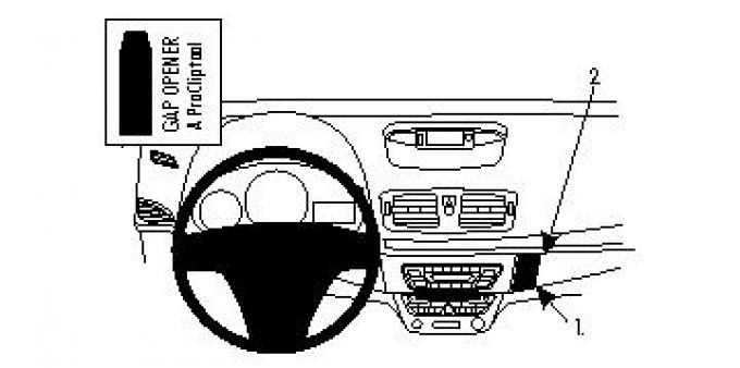 Brodit ProClip Renault Megane ab 2009, rechts 854338